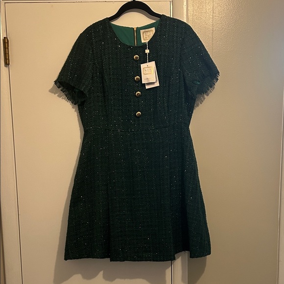 Sail to Sable Green Party Dress - Picture 1 of 4